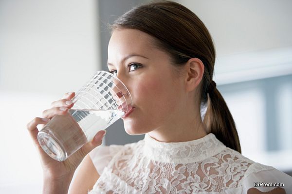 Drinking lots of water not only helps you get rid of dehydration